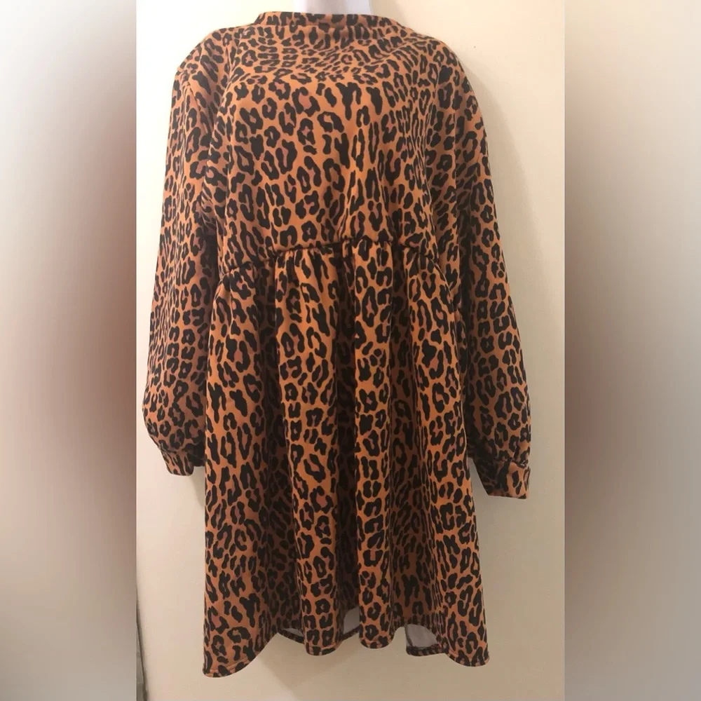 Rokoko Plus Size Leopard Print Dress in Size 28 - Picture 5 of 5